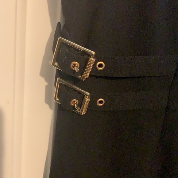 Calvin Klein black sheath dress with gold hardware - Picture 2 of 5